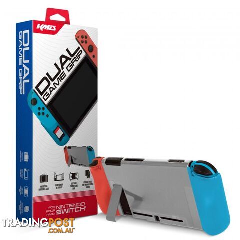 KMD Dual Game Grip Case for Nintendo Switch (Red & Blue) - KMD - Switch Accessory GTIN/EAN/UPC: 849172011281