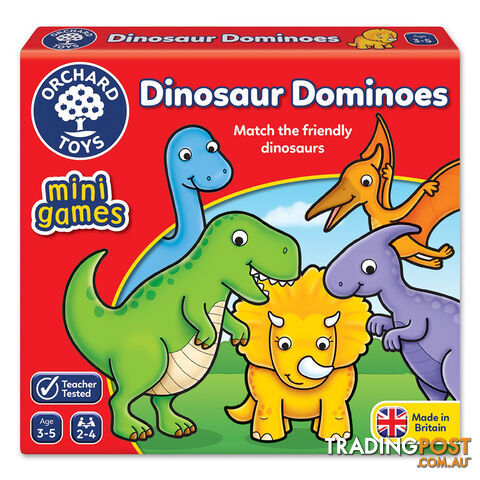 Dinosaur Dominoes Tile Game - Orchard Toys - Tabletop Card Game GTIN/EAN/UPC: 5011863102058