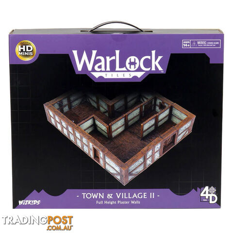 Warlock Tiles: Towns & Village II Full Height Plaster Walls - WizKids - Tabletop Role Playing Game GTIN/EAN/UPC: 634482165119