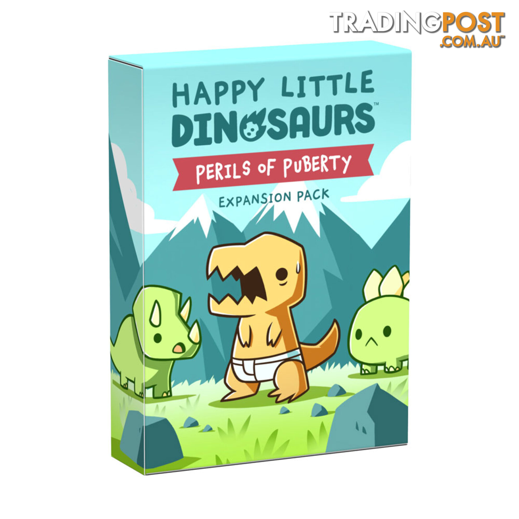 Happy Little Dinosaurs Perils of Puberty Pack Expansion Card Game - Tee Turtle - Tabletop Board Game GTIN/EAN/UPC: 810031364411