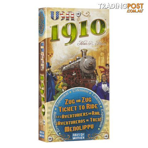 Ticket To Ride USA 1910 Expansion Board Game - Days of Wonder LFCABE139 -...