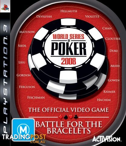 World Series of Poker 2008: Battle for the Bracelets [Pre-Owned] (PS3) - Activision - Retro P/O PS3 Software GTIN/EAN/UPC: 5030917049712