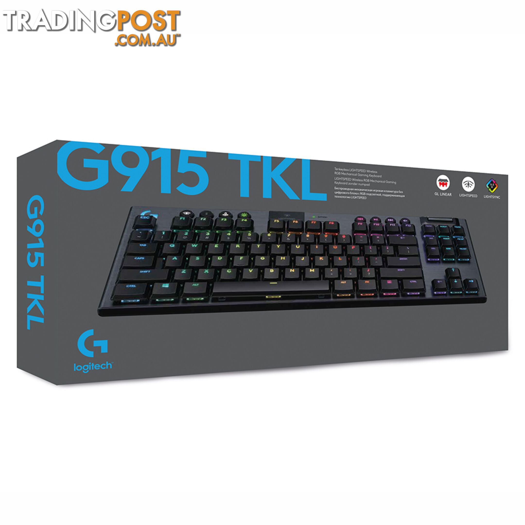 Logitech G915 TKL Lightspeed Wireless GL Linear RGB Mechanical Gaming Keyboard - Logitech - PC Accessory GTIN/EAN/UPC: 097855155801