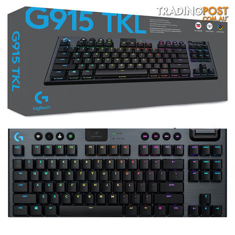 Logitech G915 TKL Lightspeed Wireless GL Linear RGB Mechanical Gaming Keyboard - Logitech - PC Accessory GTIN/EAN/UPC: 097855155801