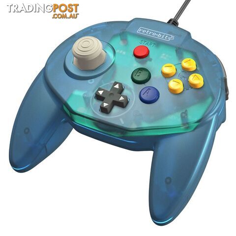 Retro-Bit Tribute64 Ocean Blue Wired Controller for PC - Retro-bit - PC Accessory GTIN/EAN/UPC: 849172010819 - photo 3 of 8