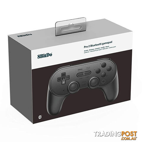 8Bitdo Pro 2 Bluetooth Controller (Black) - 8Bitdo - Multiplatform GTIN/EAN/UPC: 6922621501701