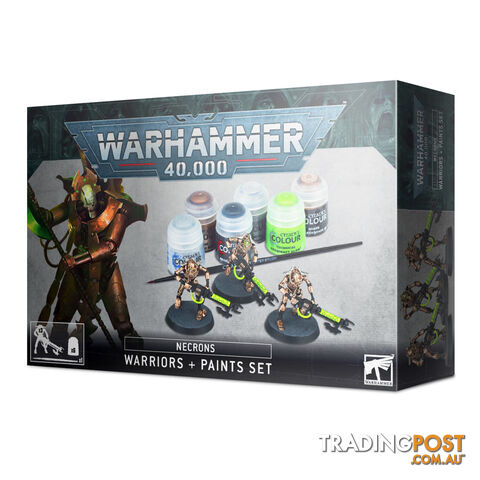 Warhammer 40,000 Necrons Warriors + Paint Set - Games Workshop - Tabletop Miniatures GTIN/EAN/UPC: 5011921144617