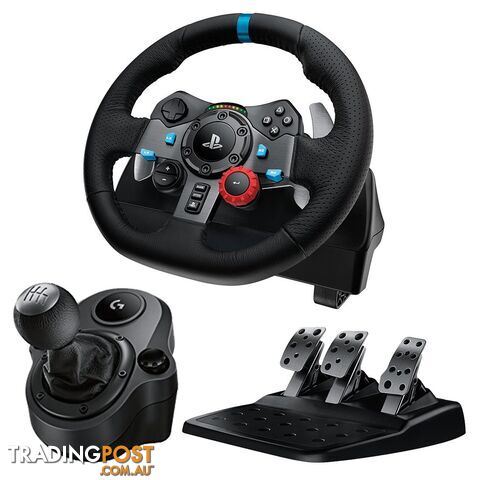 Logitech G29 Driving Force Racing Wheel for PS5, PS4, PC + Logitech Driving Force Shifter - Logitech - Racing Simulation GTIN/EAN/UPC: 097855112781