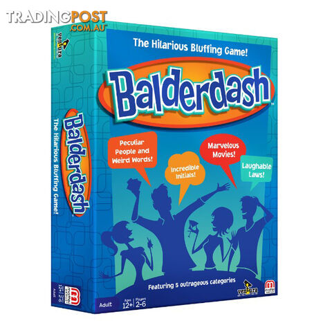 Balderdash Board Game (New Edition) - Ventura Games CAN004 - Tabletop Board Game GTIN/EAN/UPC: 9313612001053
