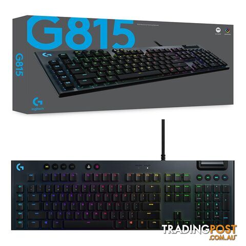 Logitech G815 Lightsync RGB GL Clicky Mechanical Gaming Keyboard - Logitech - PC Accessory GTIN/EAN/UPC: 097855149091