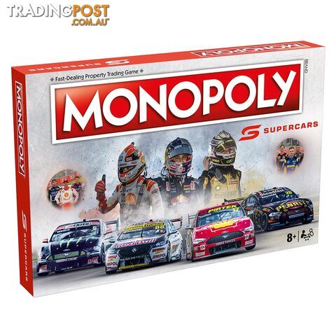 Monopoly Supercars 2021 Edition Board Game - Winning Moves - Tabletop Board Game...