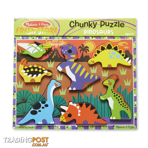 Melissa & Doug Dinosaur Chunky Jigsaw Puzzle - Melissa & Doug - Toys Games & Puzzles GTIN/EAN/UPC: 000772037471