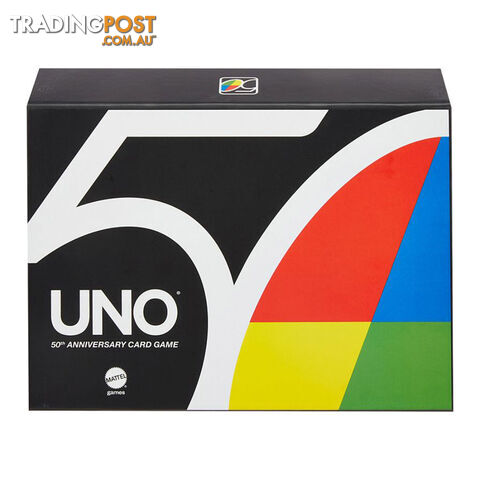 Uno 50th Anniversary Premium Edition Card Game - Mattel - Tabletop Card Game GTIN/EAN/UPC: 887961958423