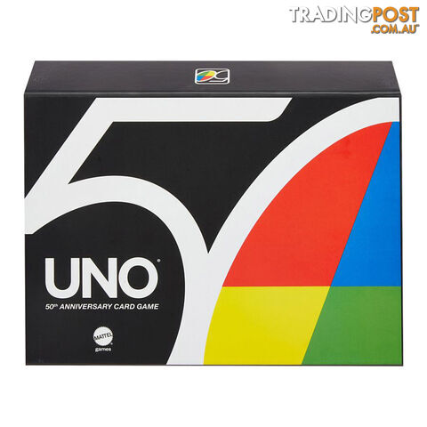 Uno 50th Anniversary Premium Edition Card Game - Mattel - Tabletop Card Game GTIN/EAN/UPC: 887961958423