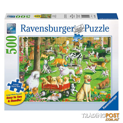 Ravensburger At the Dog Park 500 Piece Large Format Puzzle - Ravensburger - Tabletop Jigsaw Puzzle GTIN/EAN/UPC: 4005556148707