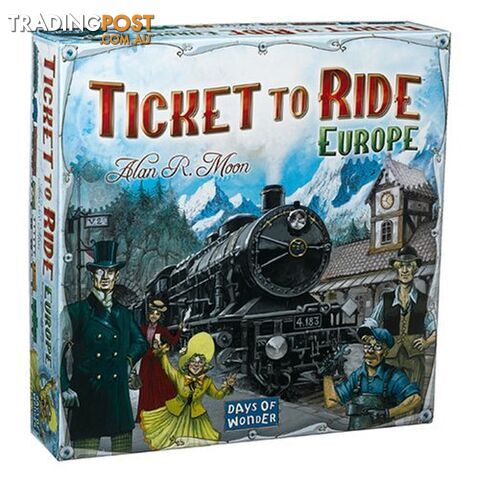 Ticket To Ride Europe Board Game - Days of Wonder 7202 - Tabletop Board Game...