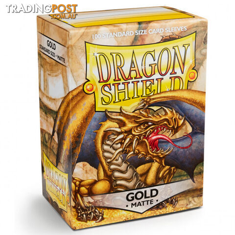 Dragon Shield Gygex Matte Gold Sleeves 100 Pack - Arcane Tinmen Aps - Tabletop Trading Cards Accessory GTIN/EAN/UPC: 5706569110062