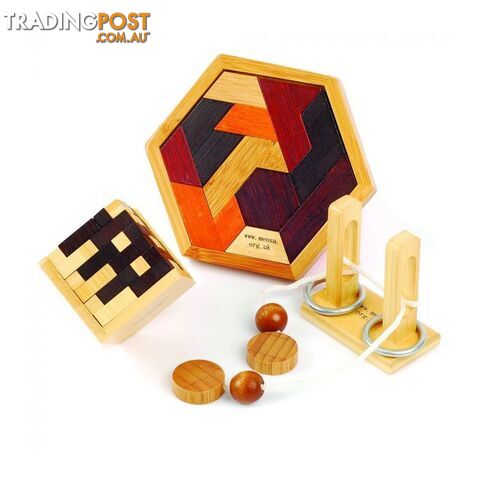 Mensa's Wooden Brain Bogglers Puzzles - Mensa The High IQ Society - Tabletop Puzzle Game GTIN/EAN/UPC: 5060096381808