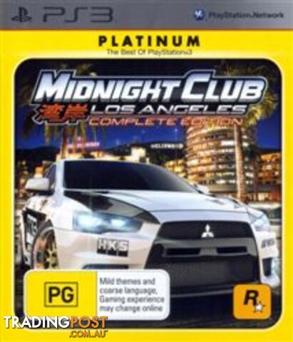 Midnight Club: Los Angeles Complete Edition [Pre-Owned] (PS3) - Rockstar Games -...