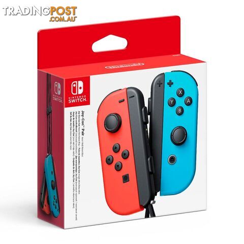 Nintendo Switch Joy-Con Neon Red & Blue Controller Set - Nintendo NINSWIJCNCP - Switch Accessory GTIN/EAN/UPC: 045496430566