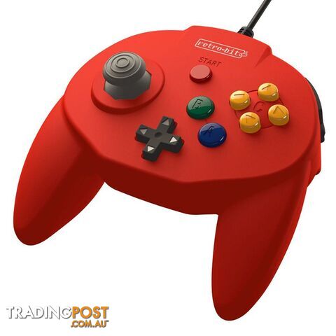 Retro-Bit Tribute64 Red Wired Controller for PC - Retro-bit - PC Accessory GTIN/EAN/UPC: 849172010802 - photo 2 of 7