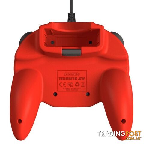 Retro-Bit Tribute64 Red Wired Controller for PC - Retro-bit - PC Accessory GTIN/EAN/UPC: 849172010802 - photo 4 of 7