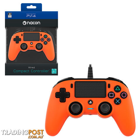 Nacon Orange Wired Compact Controller for PlayStation 4 - Nacon - PS4 Accessory GTIN/EAN/UPC: 3499550360745