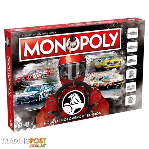 Monopoly Holden Motorsport Edition Board Game - Hasbro Gaming - Tabletop Board Game GTIN/EAN/UPC: 5053410004668