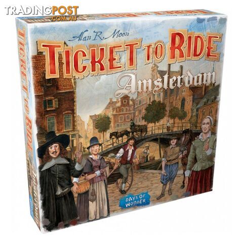 Ticket to Ride Amsterdam Board Game - Days of Wonder - Tabletop Board Game GTIN/EAN/UPC: 824968200636