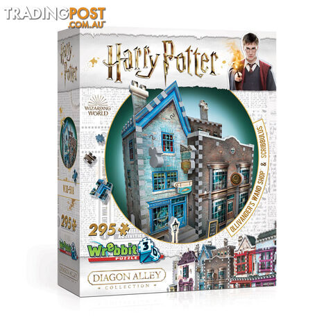 Wrebbit Harry Potter Ollivander's Wand Shop & Scribbulus 3D Puzzle 295 Pieces -...