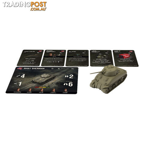 World of Tanks Miniatures Game Wave 2 Tank M4A1 75mm Sherman Expansion - Gale Force Nine - Tabletop Miniatures GTIN/EAN/UPC: 9781945625466