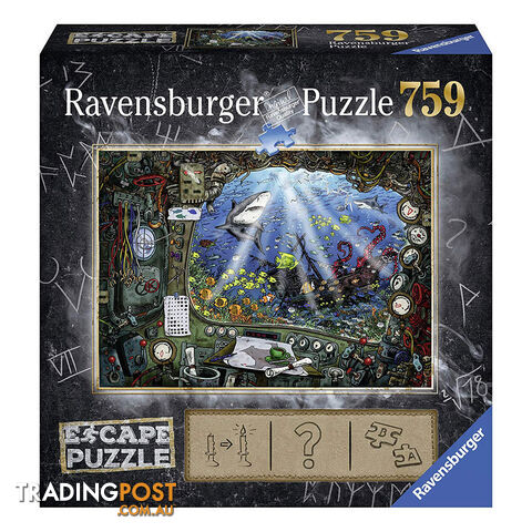 Ravensburger Escape Submarine 759 Piece Jigsaw Puzzle - Ravensburger - Tabletop Jigsaw Puzzle GTIN/EAN/UPC: 4005556199594