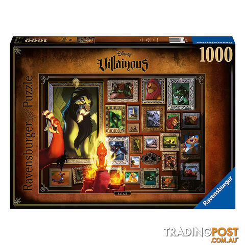 Ravensburger Disney Villainous Scar 1000 Piece Jigsaw Puzzle - Ravensburger - Tabletop Jigsaw Puzzle GTIN/EAN/UPC: 4005556165247