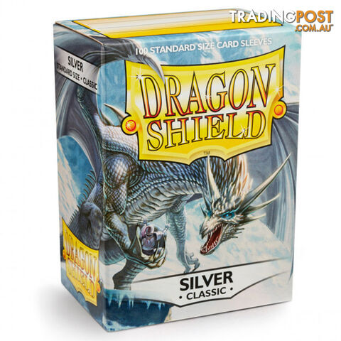Dragon Shield Mirage Classic Silver Sleeves 100 Pack - Arcane Tinmen Aps - Tabletop Trading Cards Accessory GTIN/EAN/UPC: 5706569100087