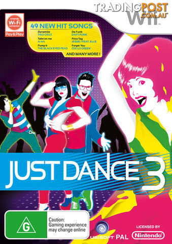 Just Dance 3 [Pre-Owned] (Wii) - Ubisoft - P/O Wii Software GTIN/EAN/UPC:...
