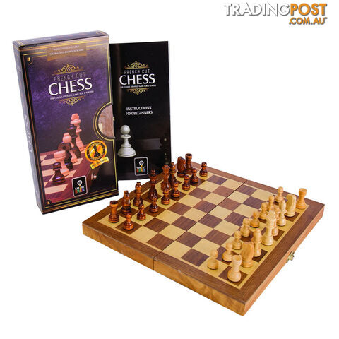 French Cut Chess Set 30cm Folding Board - Heebie Jeebies - Tabletop Board Game GTIN/EAN/UPC: 9341570002850