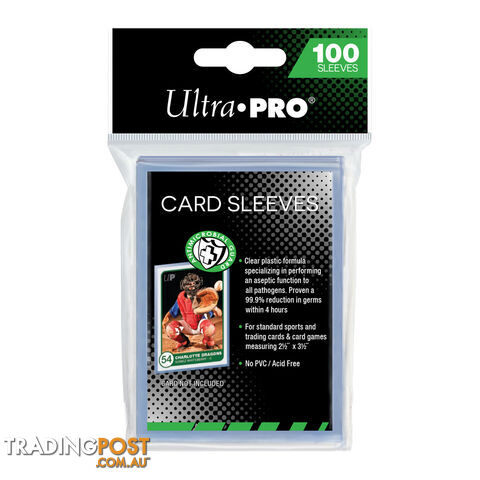 Ultra Pro 2.5" x 3.5" Antimicrobial Card Sleeves 100 Pack - Ultra Pro - Tabletop Trading Cards Accessory GTIN/EAN/UPC: 074427858544