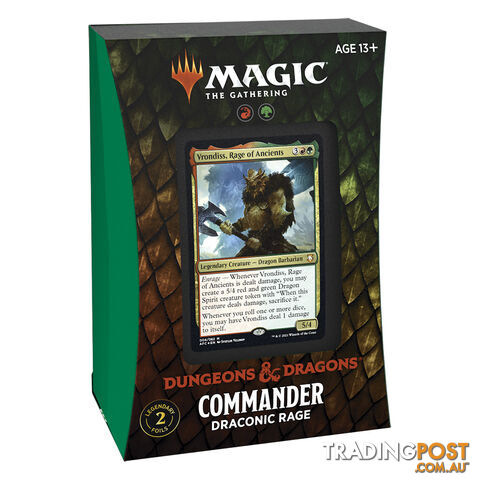 Magic the Gathering Adventures in the Forgotten Realms Draconic Rage Commander Deck - Wizards of the Coast - Tabletop Trading Cards