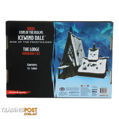 Dungeons & Dragons Icewind Dale Rime of the Frostmaiden Lodge Papercraft Set - WizKids - Tabletop Accessory GTIN/EAN/UPC: 634482960486