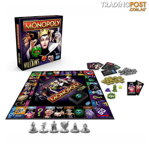 Monopoly Disney Villains Edition Board Game - Hasbro Gaming - Tabletop Board Game GTIN/EAN/UPC: 630509971176
