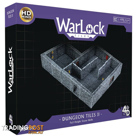 Warlock Tiles: Dungeon Tiles II Full Height Stone Walls - WizKids - Tabletop Role Playing Game GTIN/EAN/UPC: 634482165102