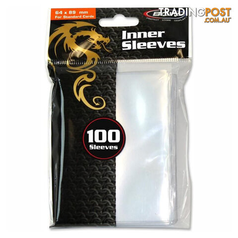 BCW Deck Protectors Inner Sleeves Standard Clear (64mm x 89mm) 100 Pack - BCW Supplies - Tabletop Trading Cards Accessory GTIN/EAN/UPC: 722626006005