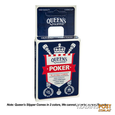 Queen's Slipper Poker Playing Cards - Queen's Slipper - Tabletop Card Game GTIN/EAN/UPC: 9310029441403
