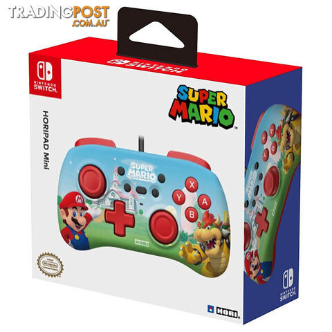 Hori Super Mario Striped Horipad Mini for Nintendo Switch - HORI - Switch Accessory GTIN/EAN/UPC: 810050910835