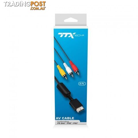 TTX AV Cable for PS1 / PS2 & PS3 - TTX Tech - Multiplatform GTIN/EAN/UPC: 849172012615