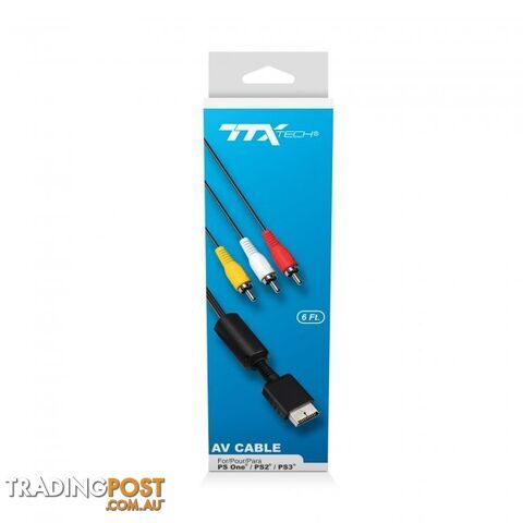 TTX AV Cable for PS1 / PS2 & PS3 - TTX Tech - Multiplatform GTIN/EAN/UPC: 849172012615