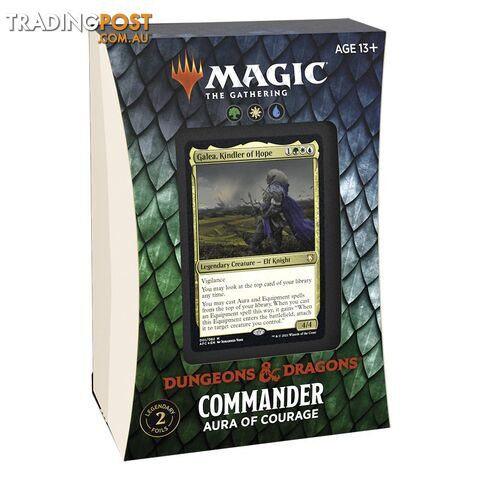 Magic the Gathering Adventures in the Forgotten Realms Aura of Courage Commander Deck - Wizards of the Coast - Tabletop Trading Cards