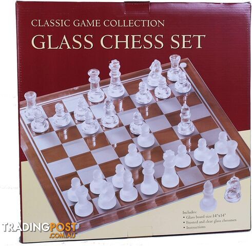 Classic Game Collection Glass Chess Set - Hansen Classic Games - Tabletop Board Game GTIN/EAN/UPC: 025766030054