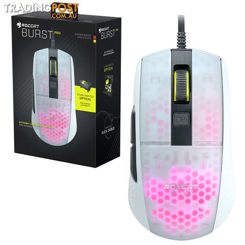 Roccat Burst Pro Extreme Lightweight Optical Pro Gaming Mouse (White) - Roccat - PC Accessory GTIN/EAN/UPC: 731855507467