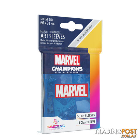 Gamegenic Marvel Champions Art Sleeves Blue Card Sleeves - Gamegenic - Tabletop Trading Cards Accessory GTIN/EAN/UPC: 4251715409770